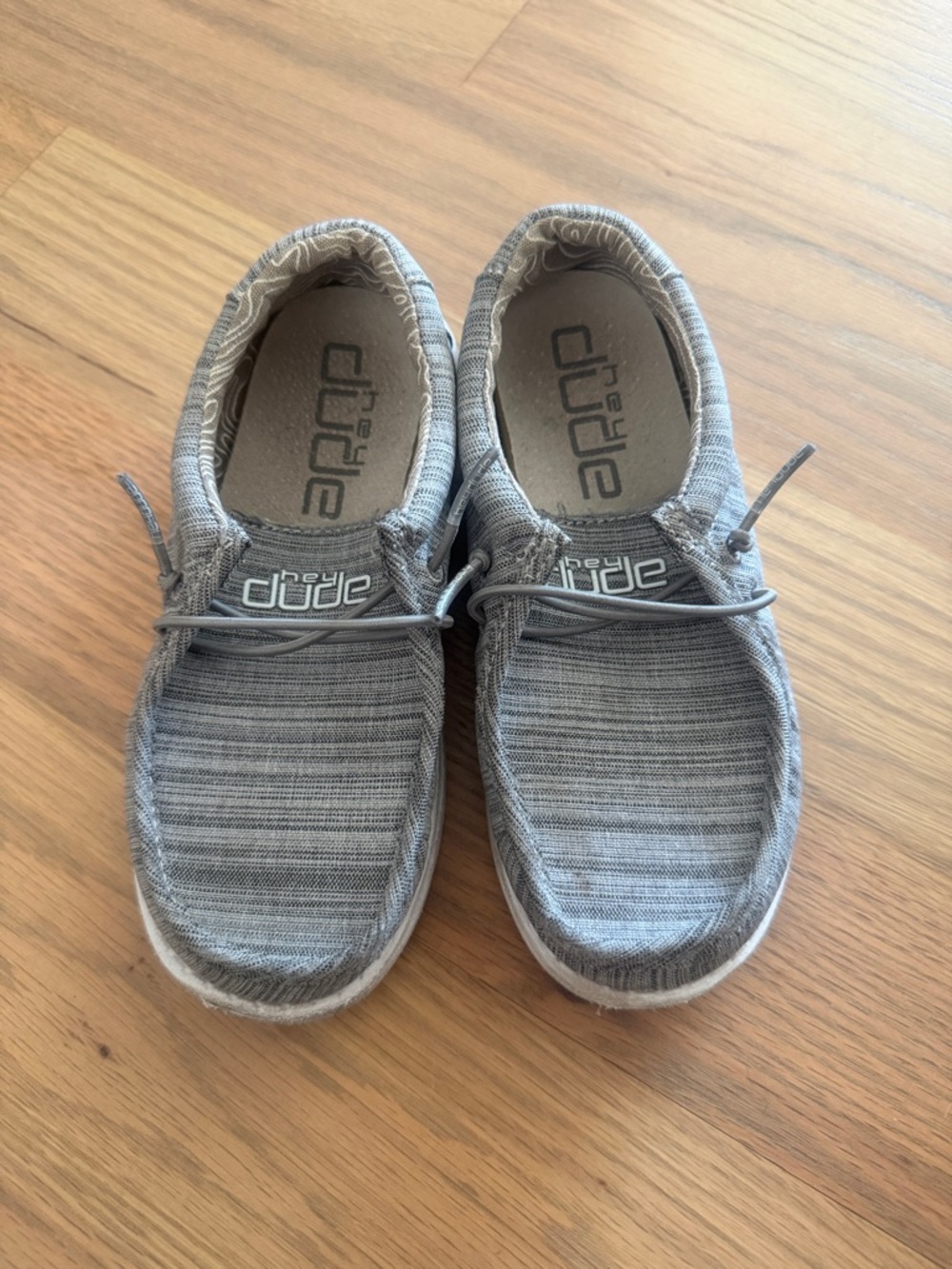 Hey Dude Gray Knit Slip-On Toddler Size 10